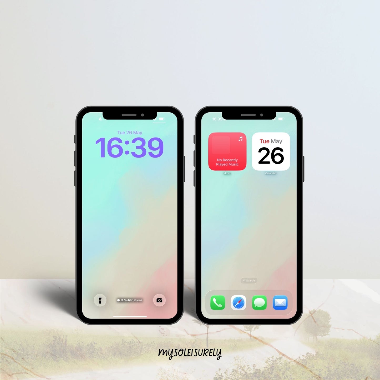 Calm Phone Lock Screen Wallpaper-Latency
