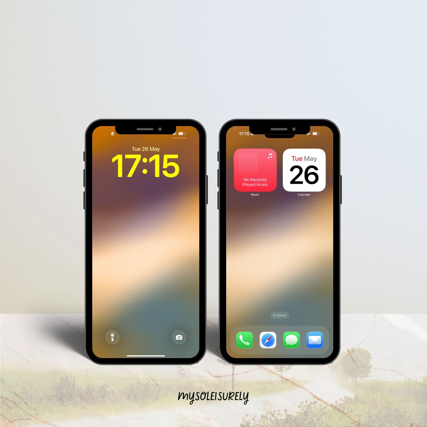 Calm Aesthetic Phone Wallpaper - Thrive Float Dim