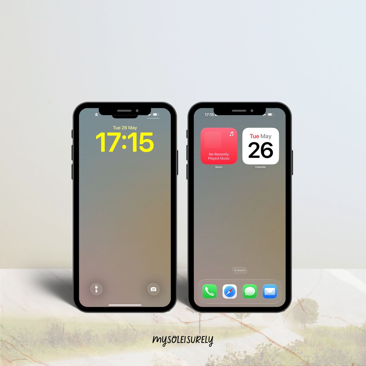 Calm Aesthetic Phone Wallpaper - Thrive Float Dim