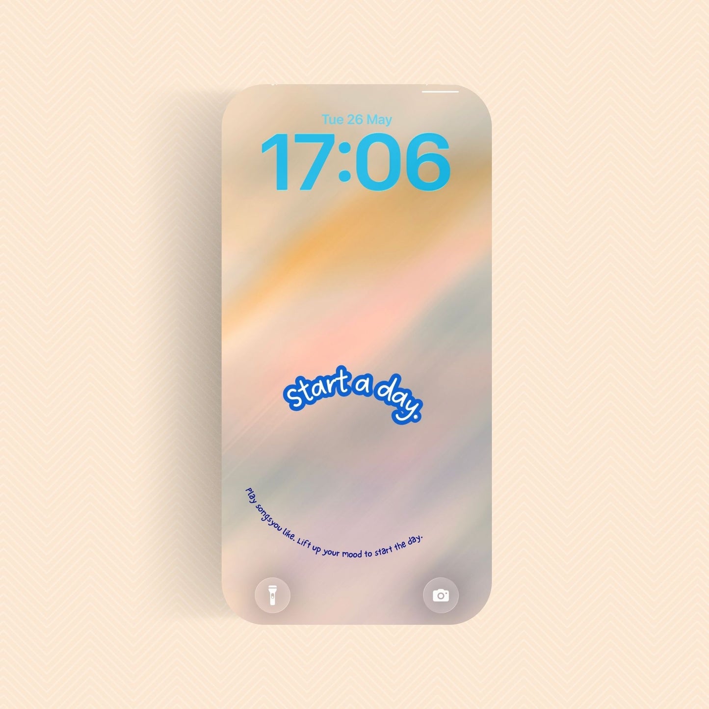 Gradiant Phone Lock Screen Wallpaper - Thrive Float Radiant
